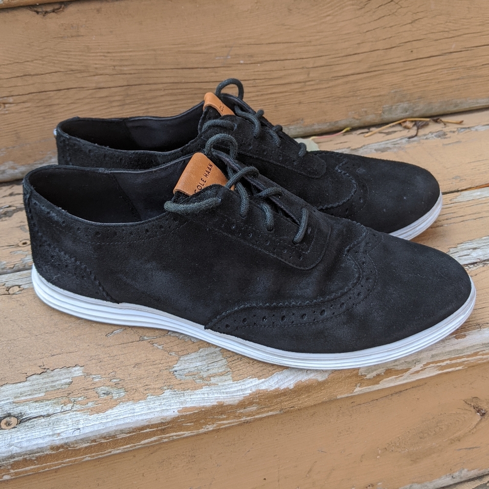Cole Haan Ella grand OX II suede sneakers